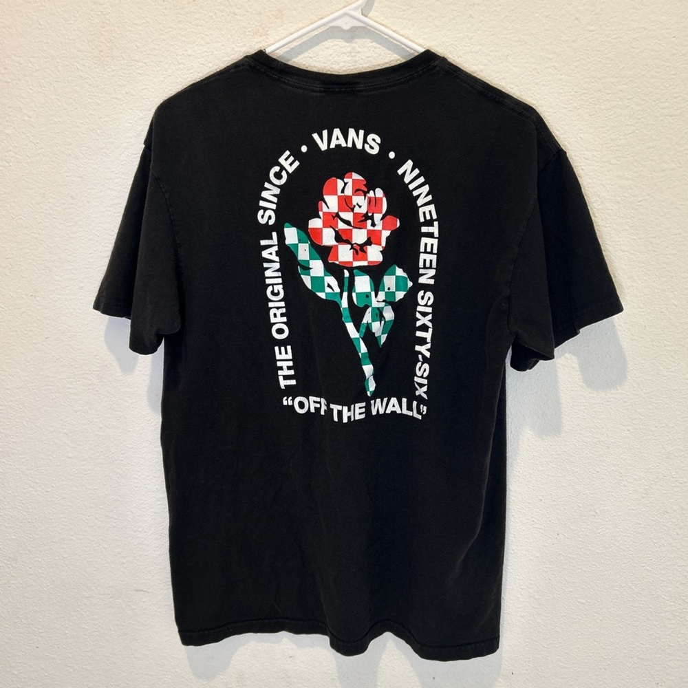 VANS EARLY 2000’S CHECKERED ROSE T-SHIRT